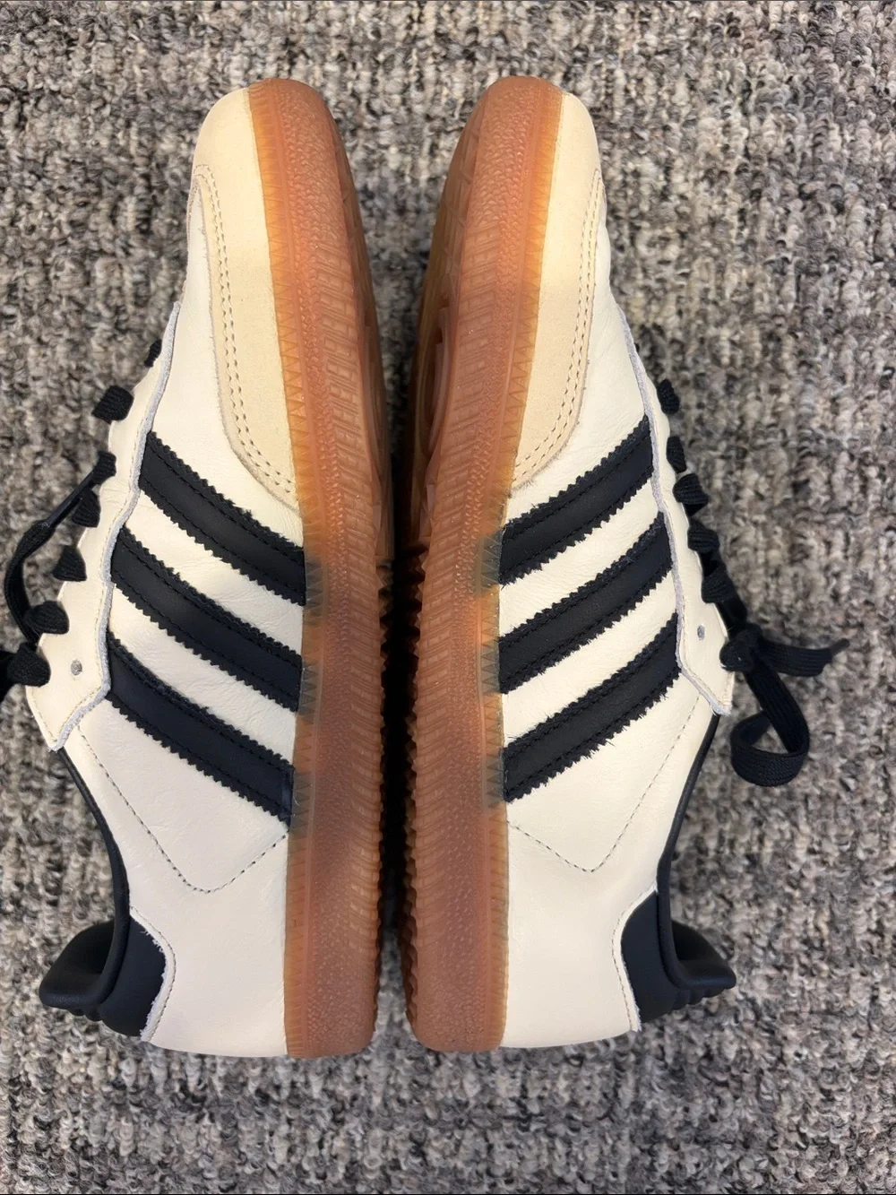 adidas Women's Cream and Black Samba Shoes